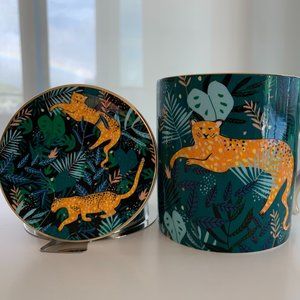 T2 Zoo Brews Mug With Infuser Leopard